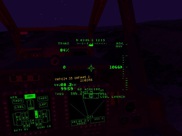 That famous LB2 red cockpit at night