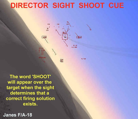 Director Sight Shoot Cue - F/A-18