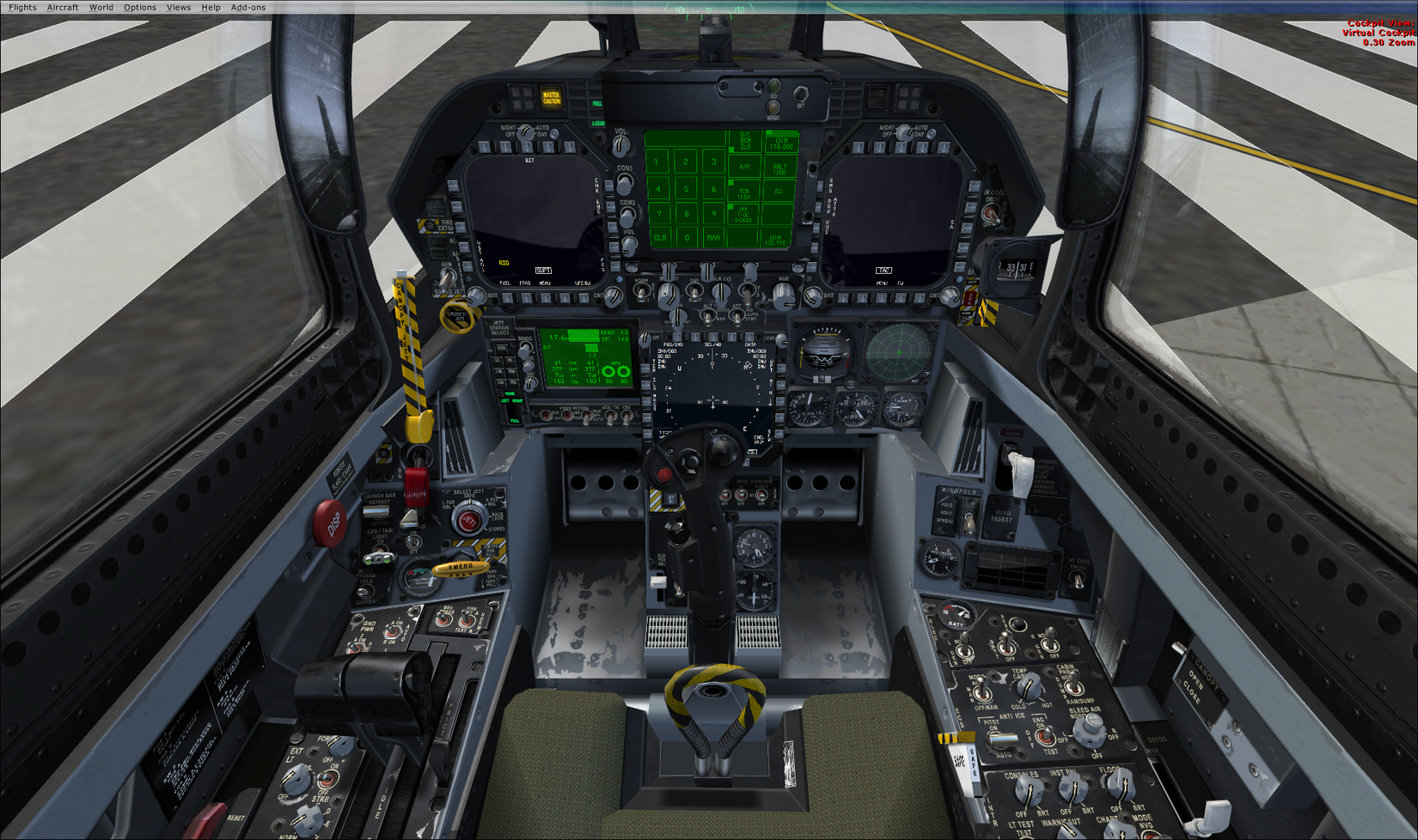f18 cockpit