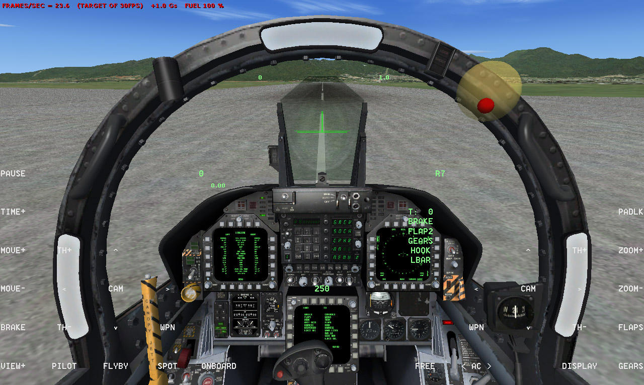 f18 cockpit view air show