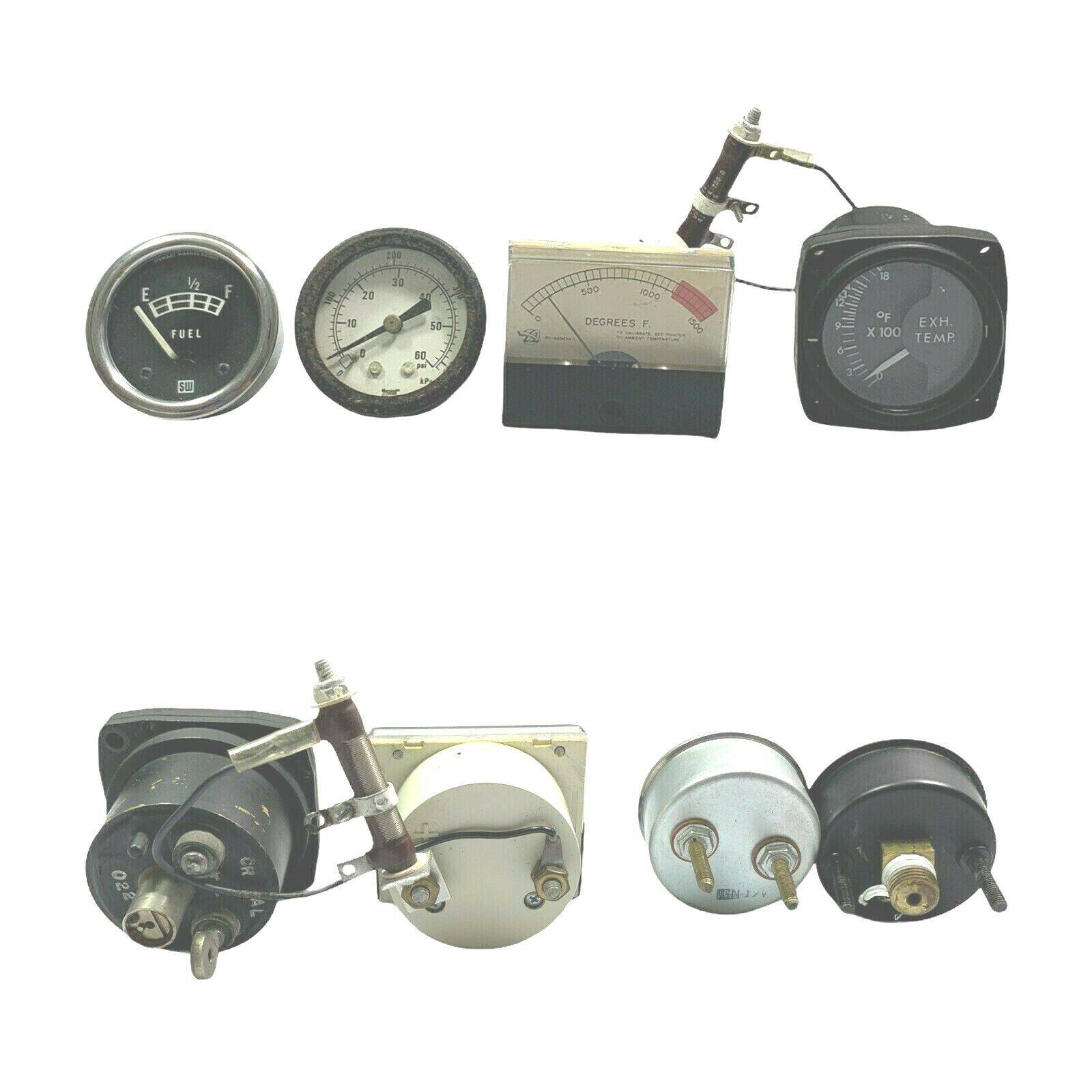 Lot Of 4 WW2 Vintage SERIES MILITARY INSPIRED INSTRUM Aircraft Gauge