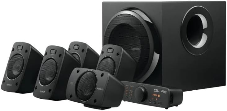 [GARAGE SALE] - Logitech Z906 5.1 Surround Sound Speaker THX Dolby DTS - Black | Certified, digital audio input, multiple devices setup