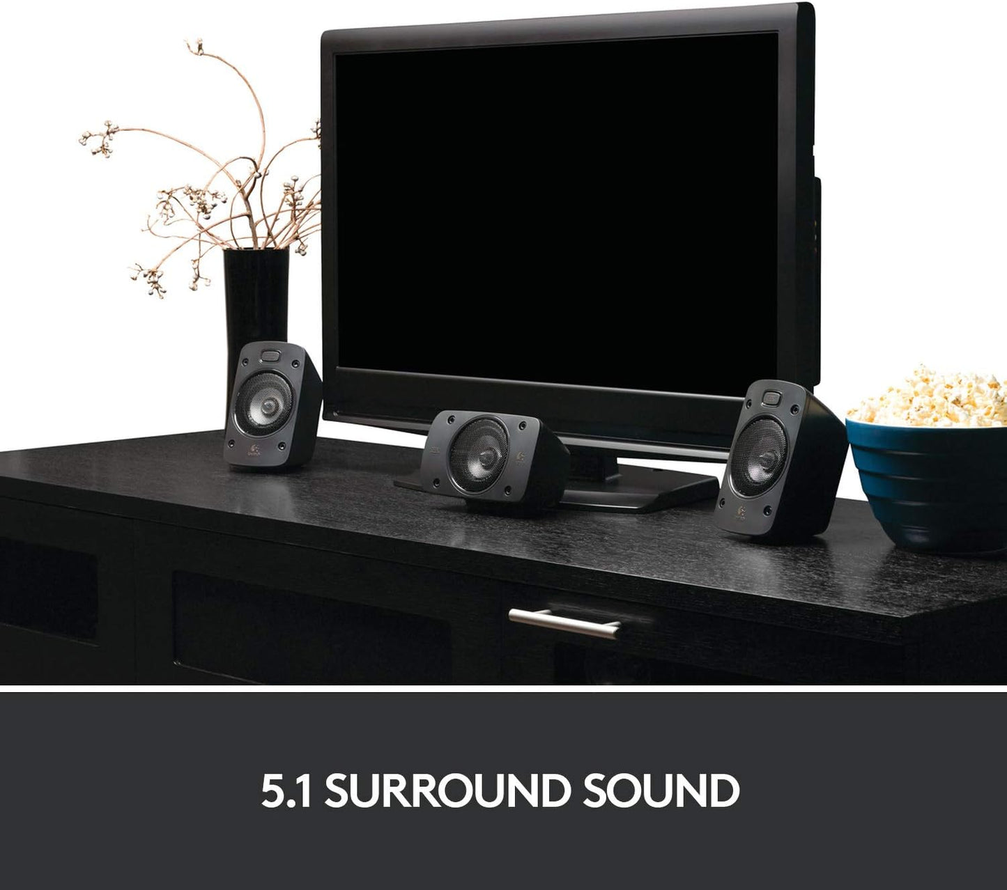 [GARAGE SALE] - Logitech Z906 5.1 Surround Sound Speaker THX Dolby DTS - Black | Certified, digital audio input, multiple devices setup