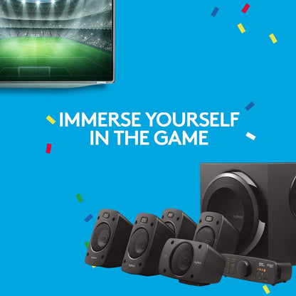 [GARAGE SALE] - Logitech Z906 5.1 Surround Sound Speaker THX Dolby DTS - Black | Certified, digital audio input, multiple devices setup