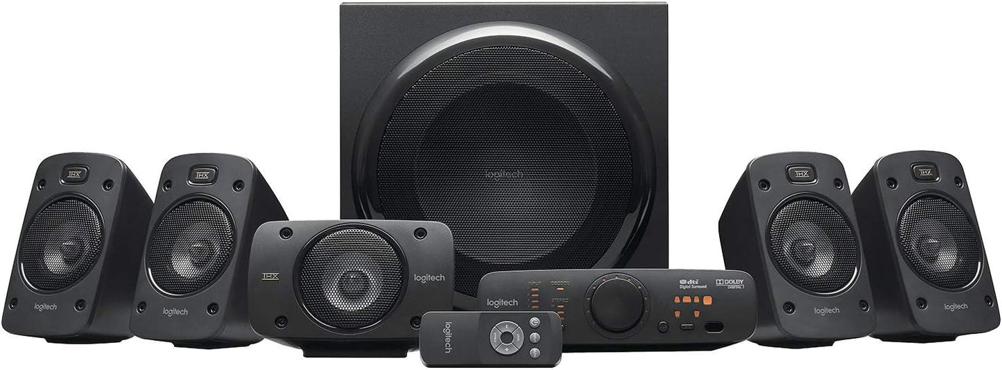 [GARAGE SALE] - Logitech Z906 5.1 Surround Sound Speaker THX Dolby DTS - Black | Certified, digital audio input, multiple devices setup