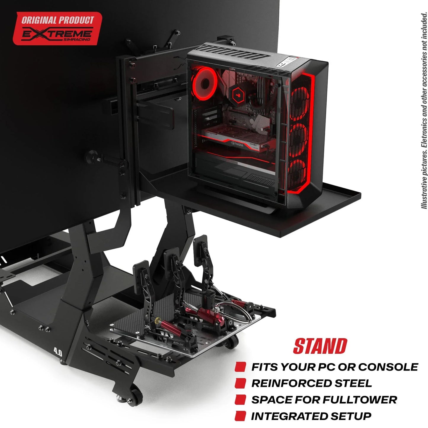 [GARAGE SALE] - Extreme Simracing - BACK TRAY PC/CONSOLE FOR CHASSIS 4.0