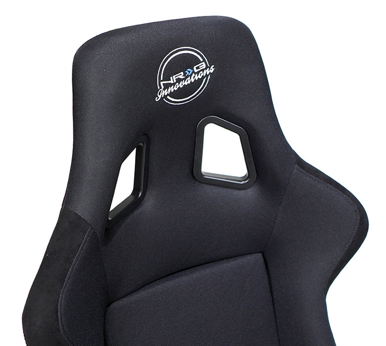 NRG - Fiber Glass Bucket Seat XL - Black