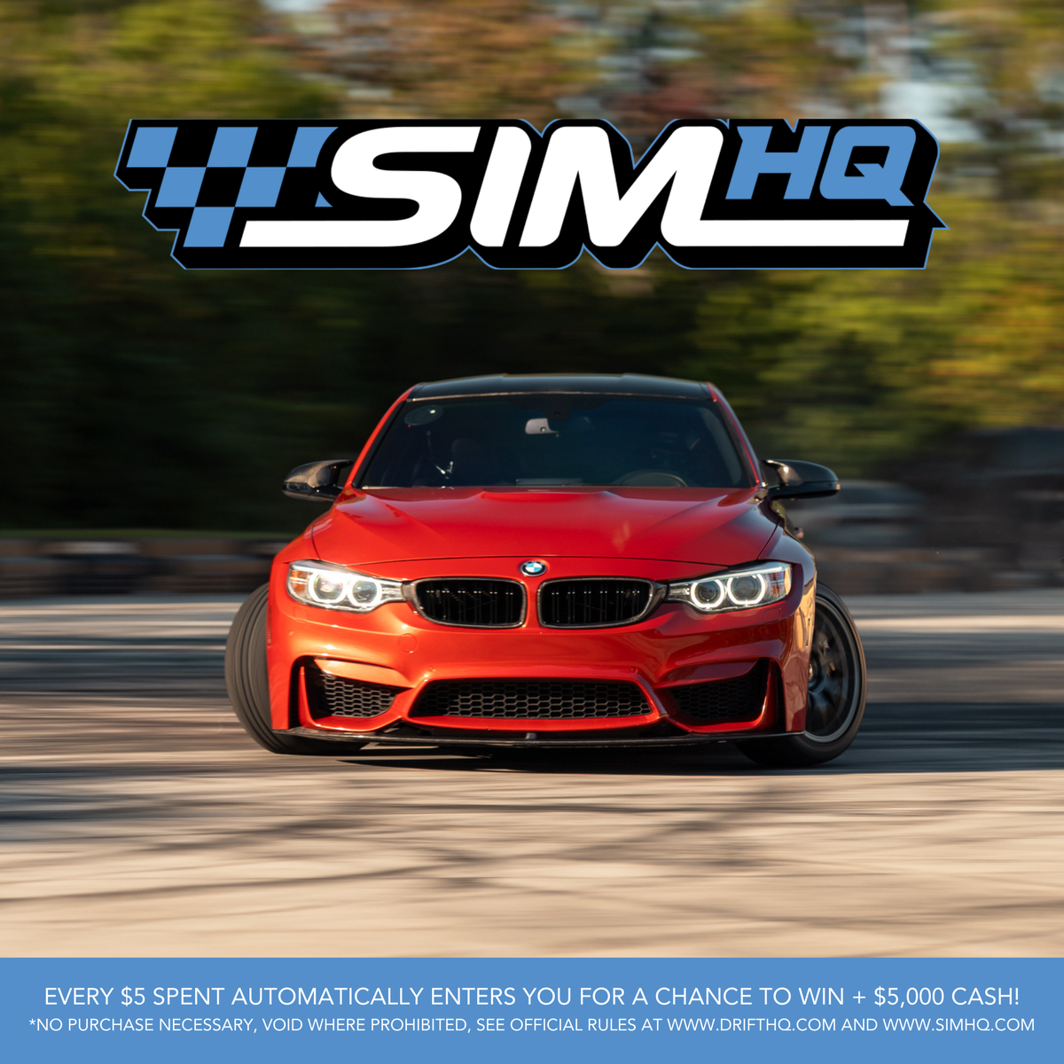 Bmw F80 Giveaway for Drift HQ and Sum HQ - Red BMW Drifting at LZ Compound