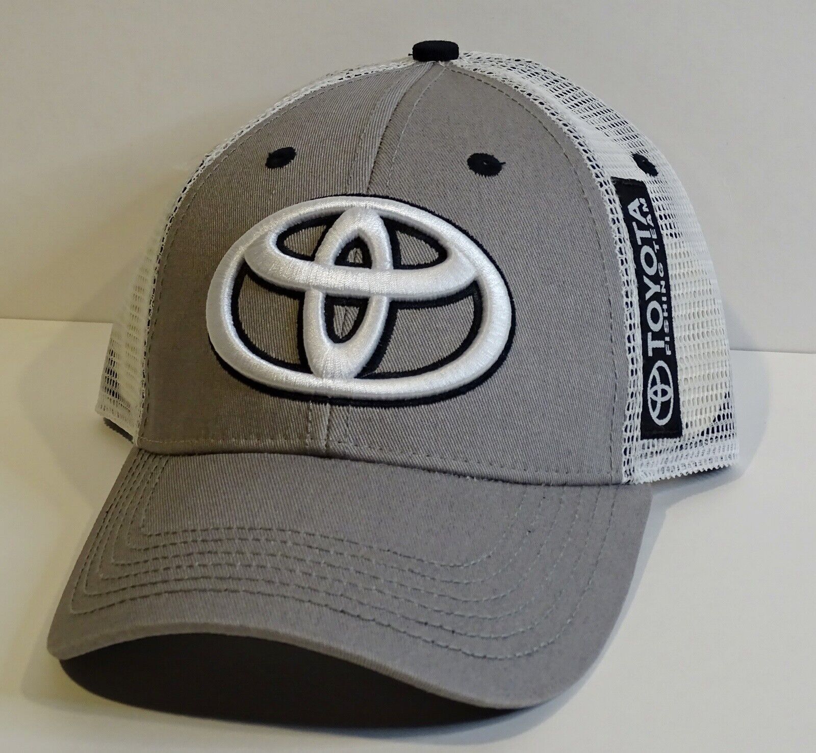 TOYOTA Fishing Team Mens Grey & White Logo Fishing Hat Cap for Sale 