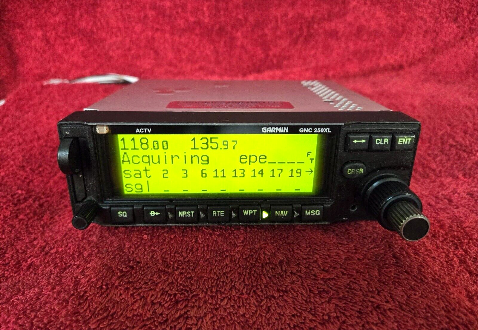 Garmin GNC 250XL GPS COM Receiver 011-00295-00 Bench Tested with FAA 8130-3 Form