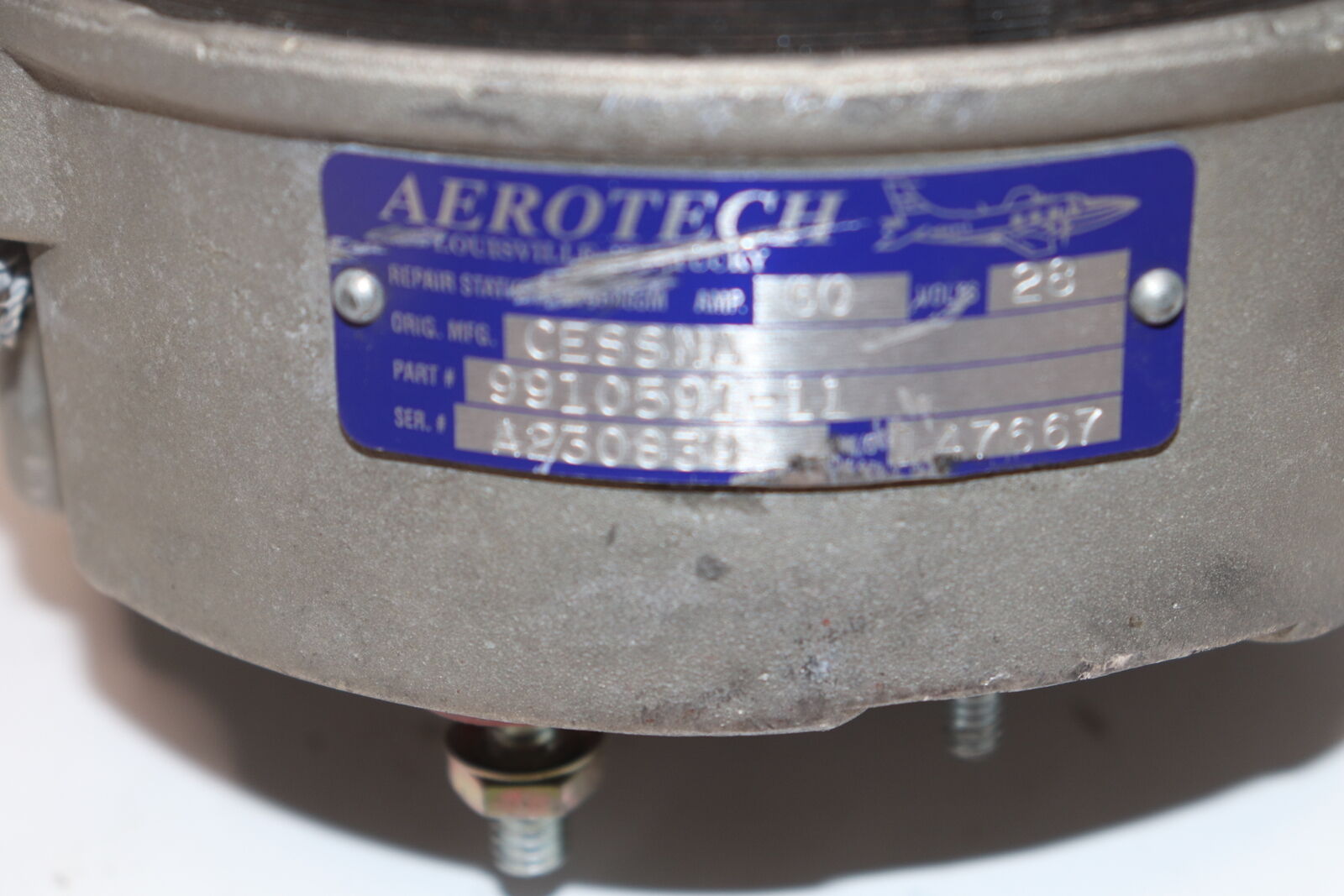Aerotech Cessna Overhauled Alternators 9910591-11