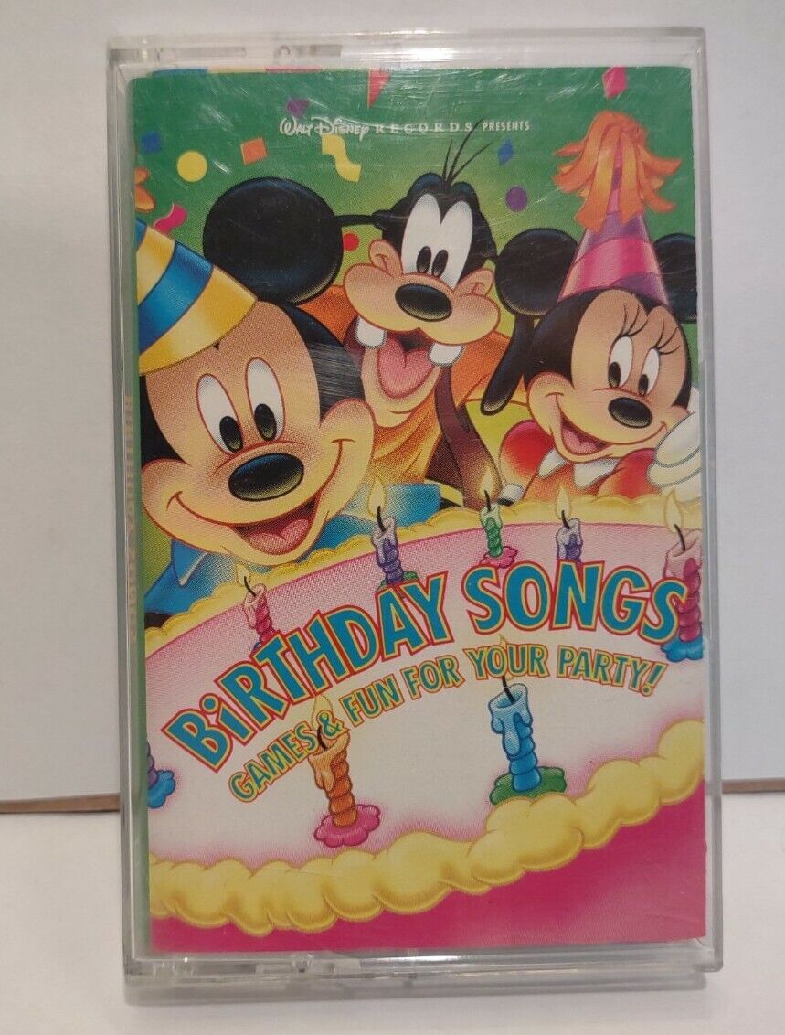 Disney Birthday Song Cassette Tape Mickey Minnie Goofy Games Fun Music For Sale Simhq Com