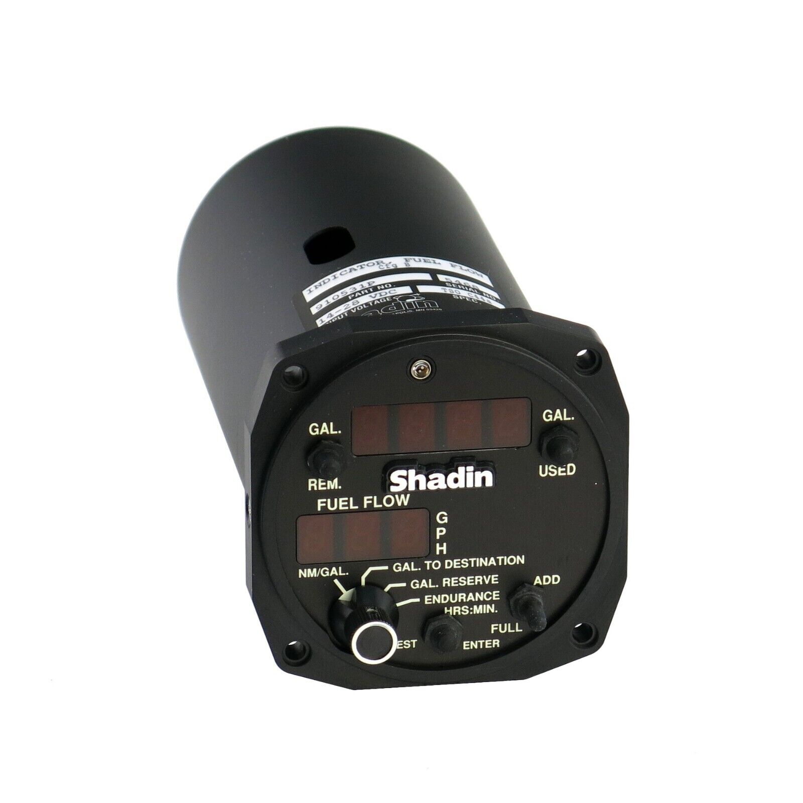 Shadin Avionics DIGIFLO-L Fuel Flow Indicator P/N 910531P | New Surplus