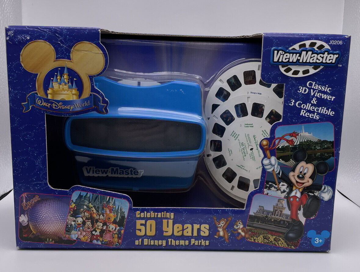 Viewmaster Walt Disney World Cebrating 50 Years NEW IN BOX 3D