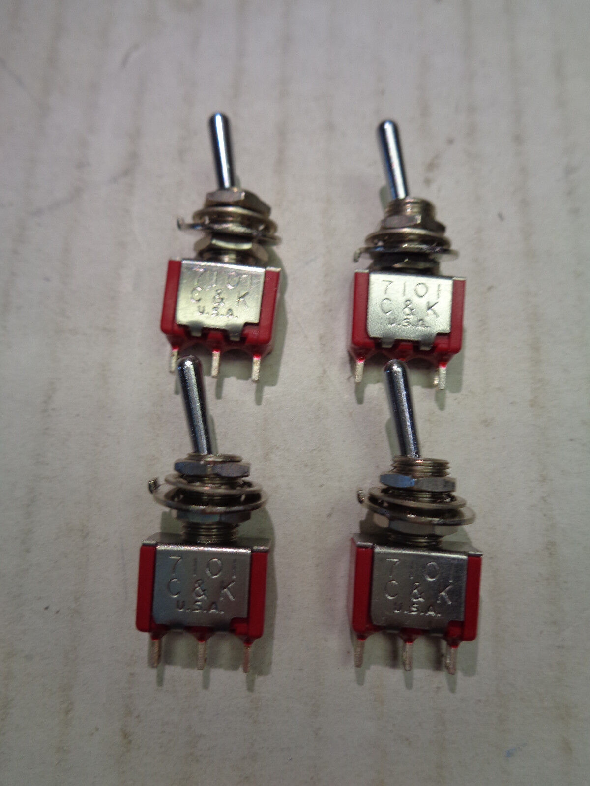 C&K TOGGLE SWITCH 7101 Lot Of 4 Each NEW  Buy More Save L@@K