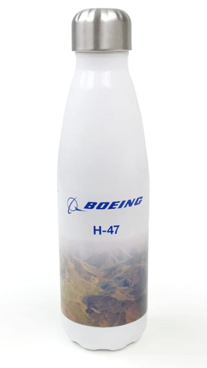 Boeing Endeavors H-47 Double Wall Stainless Steel Water Bottle NIP