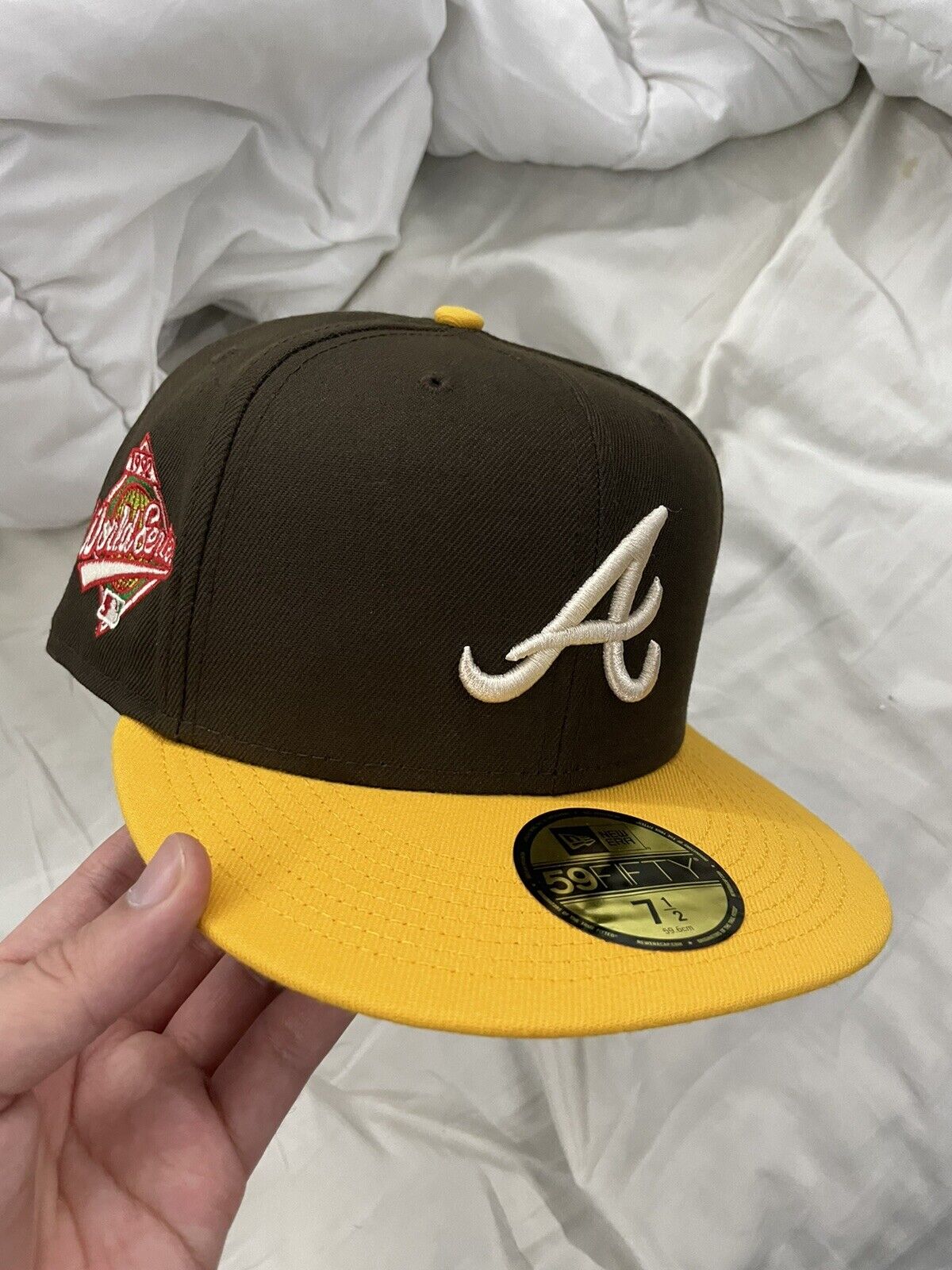 Milwaukee Braves Manolo Peach Bottom Hat Club 7 1/8 for Sale in