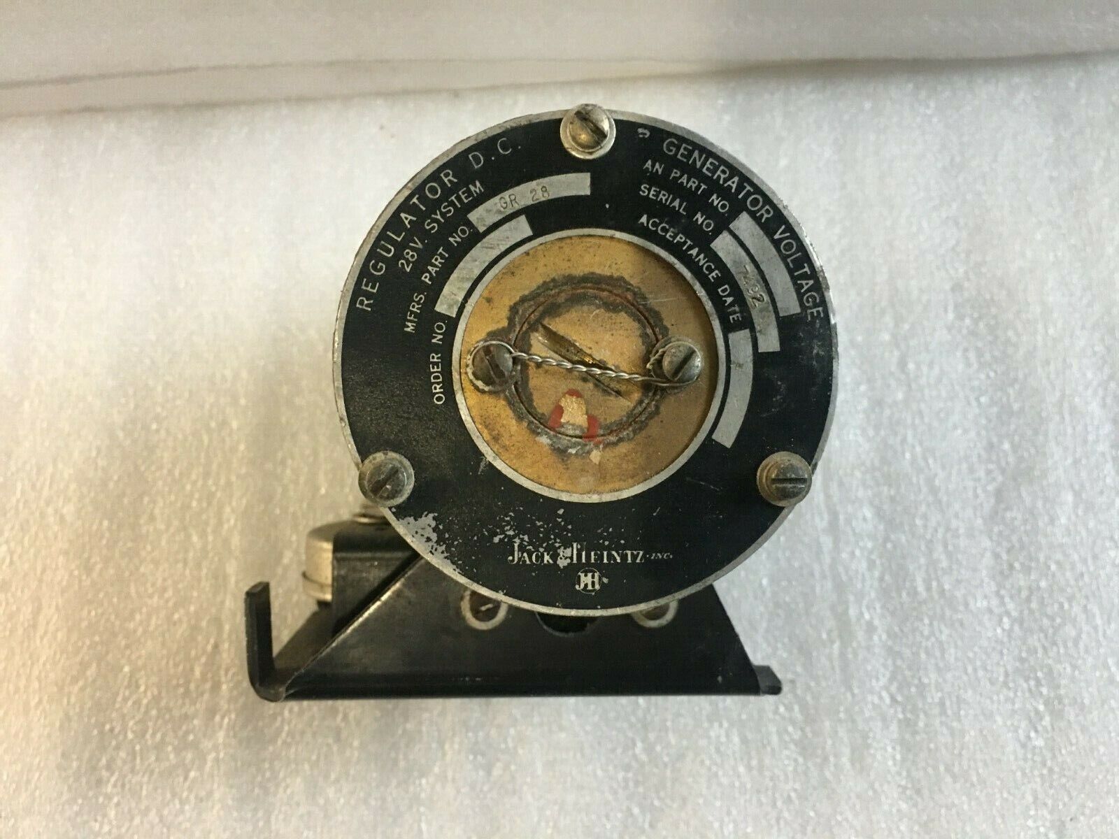 Aircraft Generator Voltage Regulator P/N GR28 As Removed Jack & Heintz 