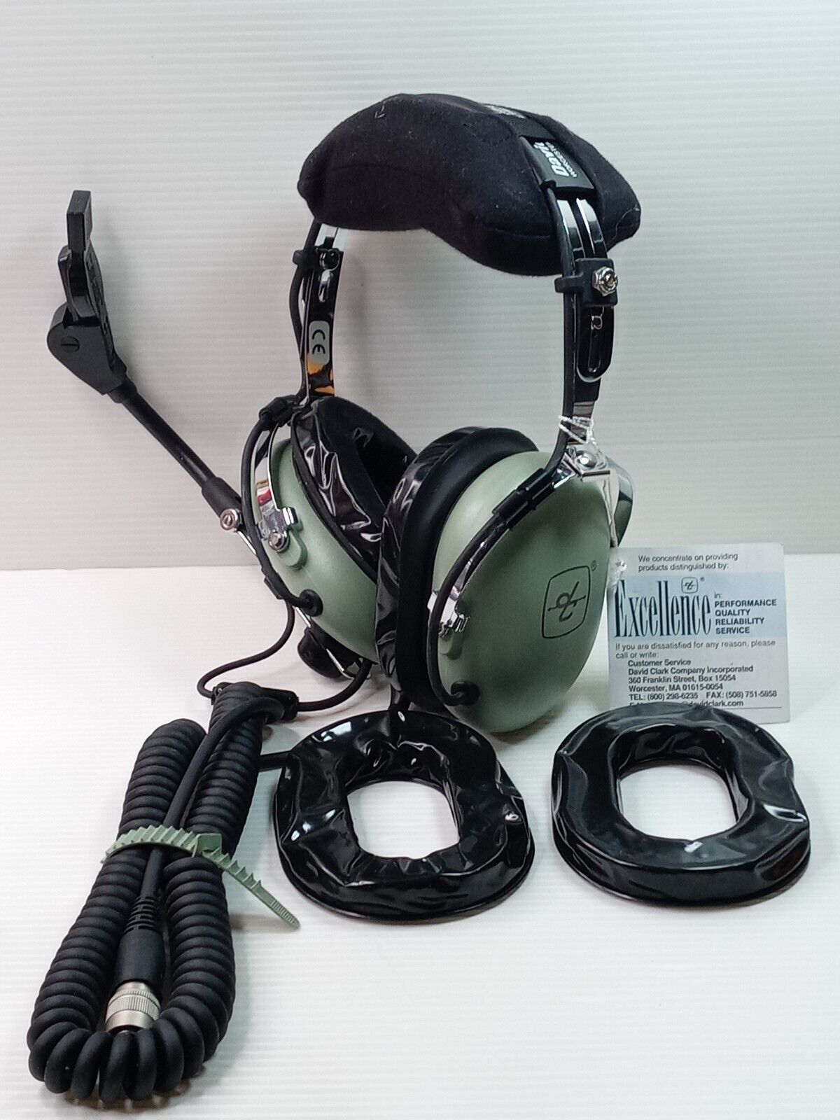 NEW David Clark Headset H10-76XL  With Microphone / NEW CONDITION (READ)