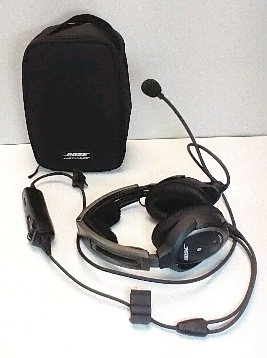 Bose A20 ANR Aviation Headset w/ Dual GA Plug w/o Bluetooth, in Case