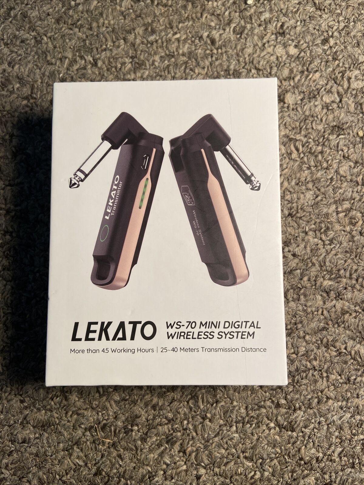 LEKATO Wireless UHF Guitar Bass Audio Transmitter Receiver System