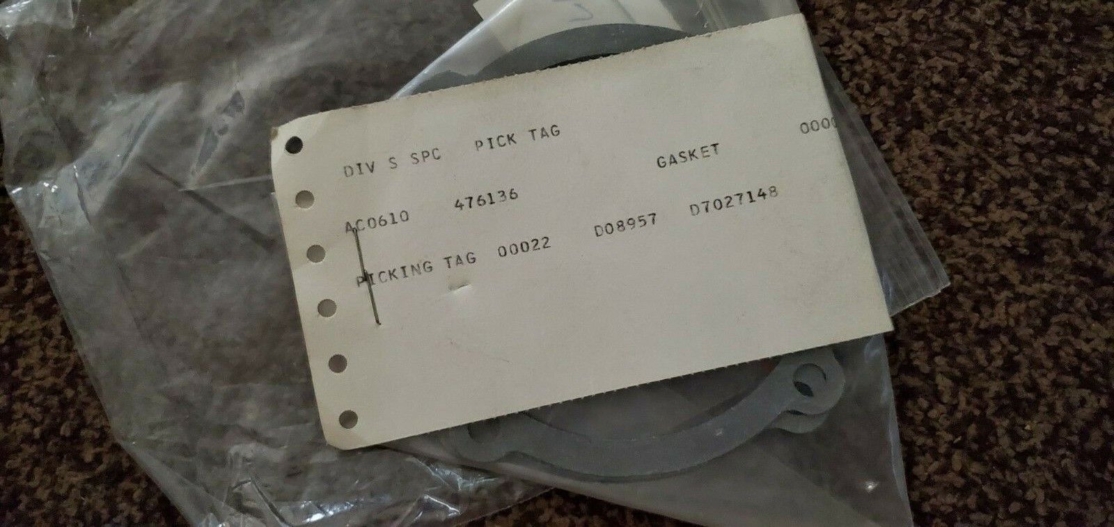 QTY: 2 - NOS Lycoming Gasket PN# 476136 Cessna Piper Beechcraft