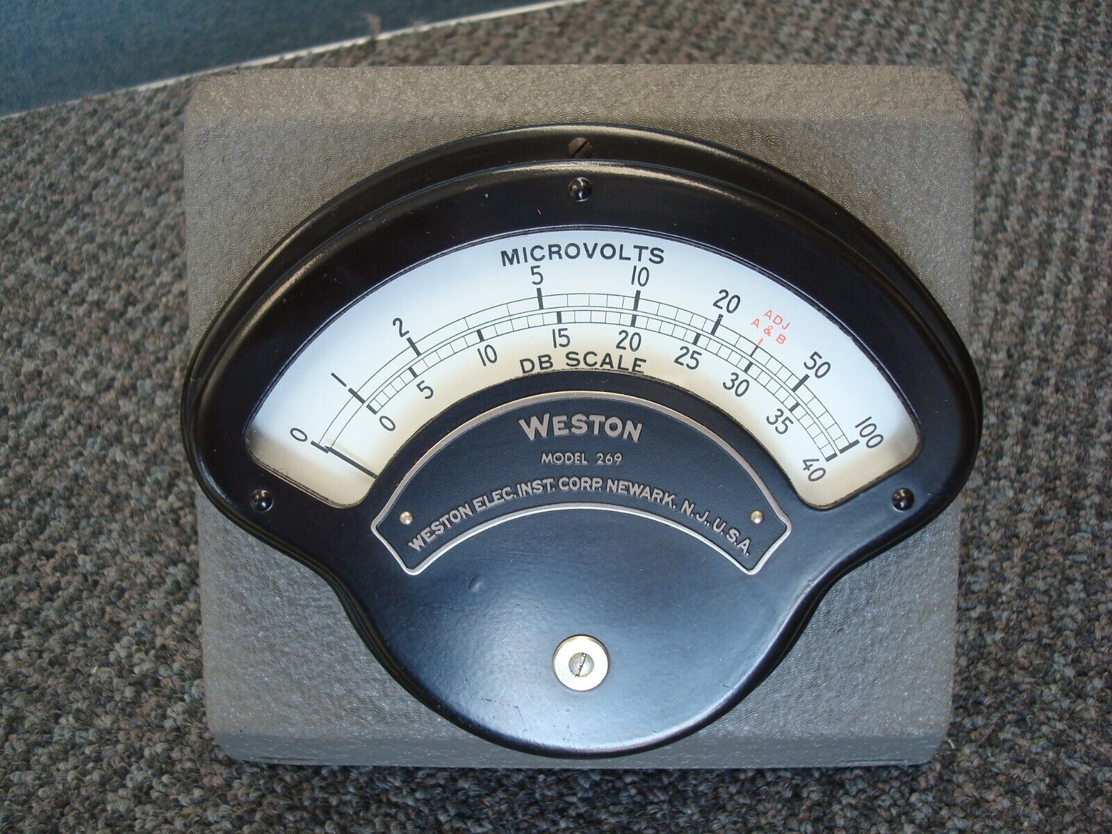 Vintage Weston Electric Staddart Aircraft Radio Meter 90078-4